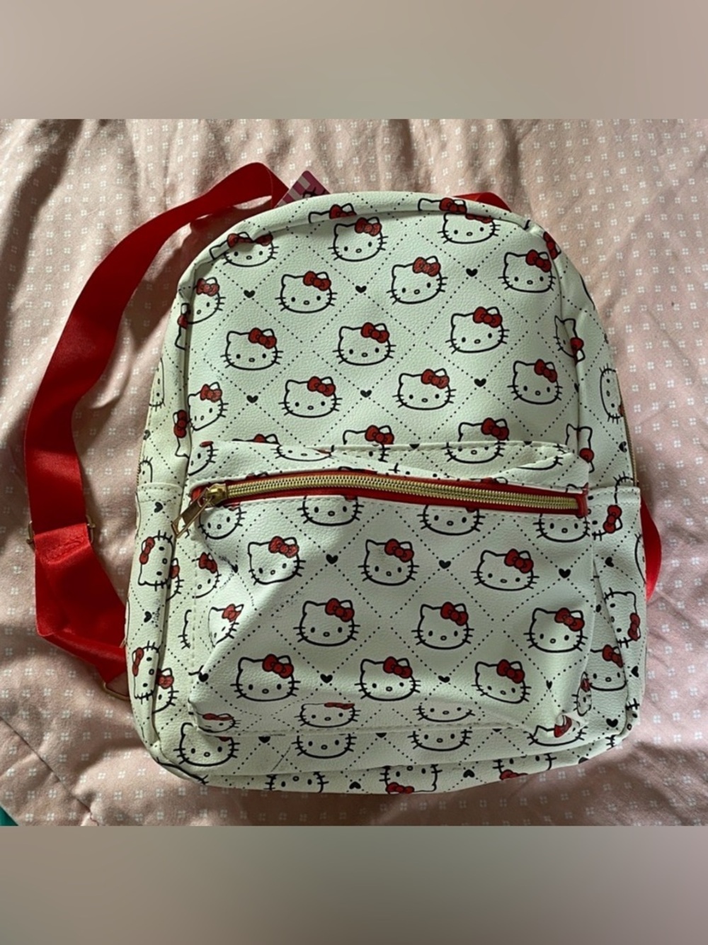 Hello Kitty mini Backpack - Red and Cream